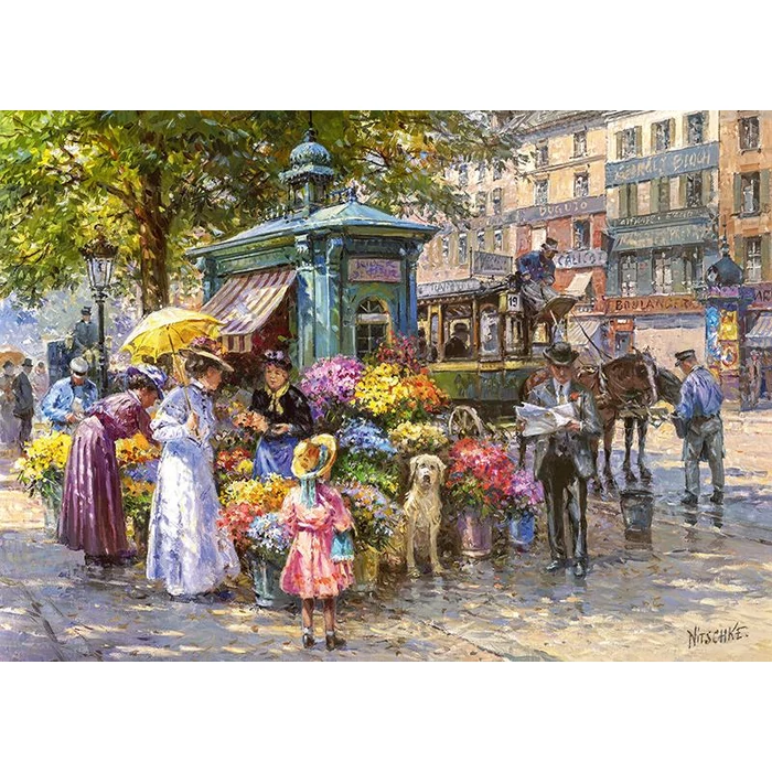 CherryPazzi 30226 - Blumenmarkt - 1000 db-os puzzle