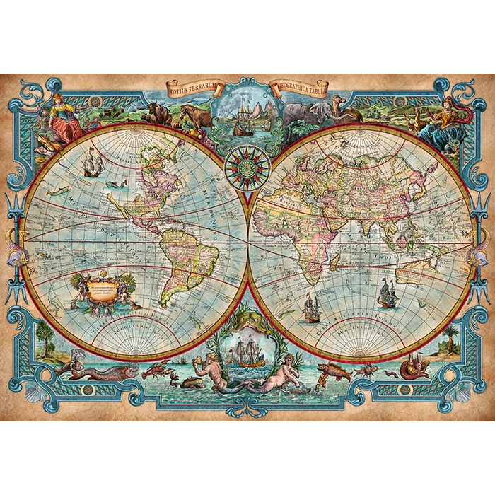 CherryPazzi 50125 - Great Discoveries World Map - 2000 db-os puzzle