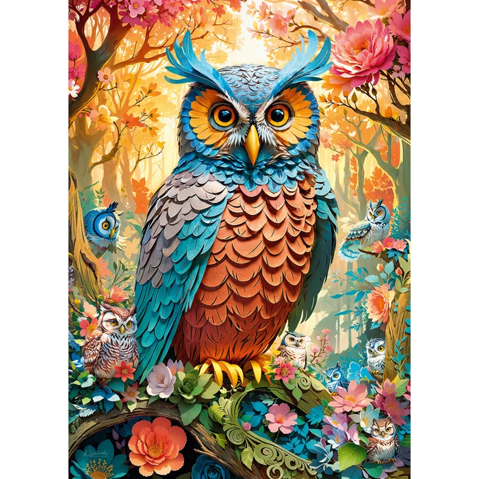 CherryPazzi 30776 - Quiled Owl - 1000 db-os puzzle