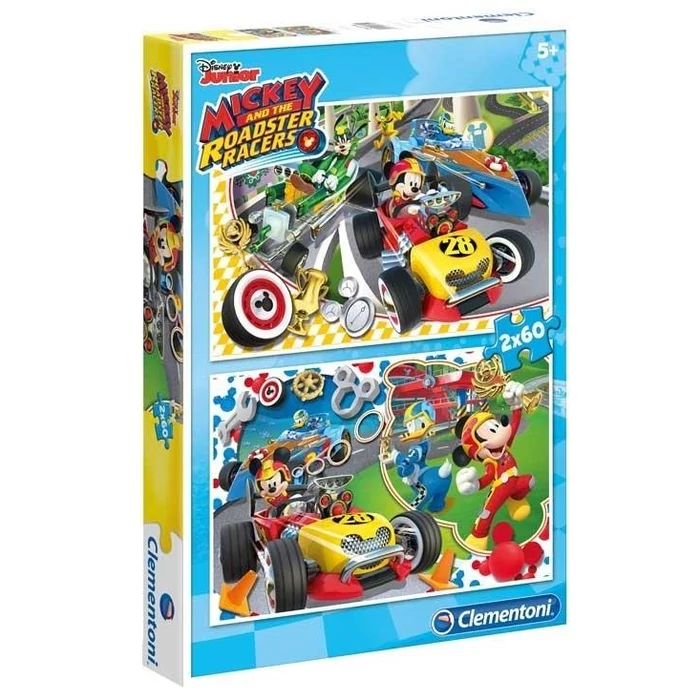 Clementoni 07130 - Mickey egér és barátai - 2 x 60 db-os puzzle