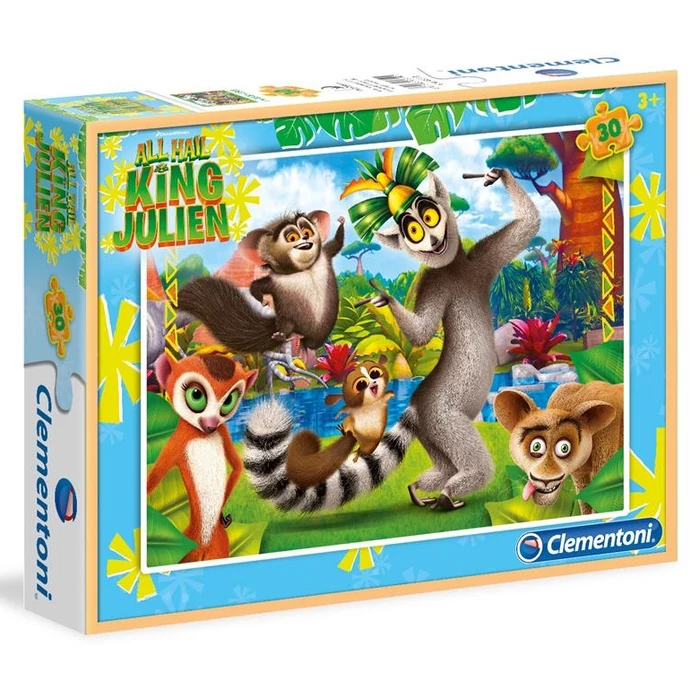 Clementoni 08510 - Julien király - 30 db-os puzzle