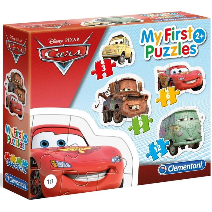 Clementoni 20804 -  Bébi sziluett puzzle - Verdák  - 3,6,9,12 db-os puzzle