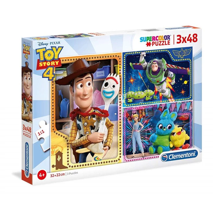 Clementoni 25242 - Toy Story 4 - 3 x 48 db-os Szuper Színes puzzle ...
