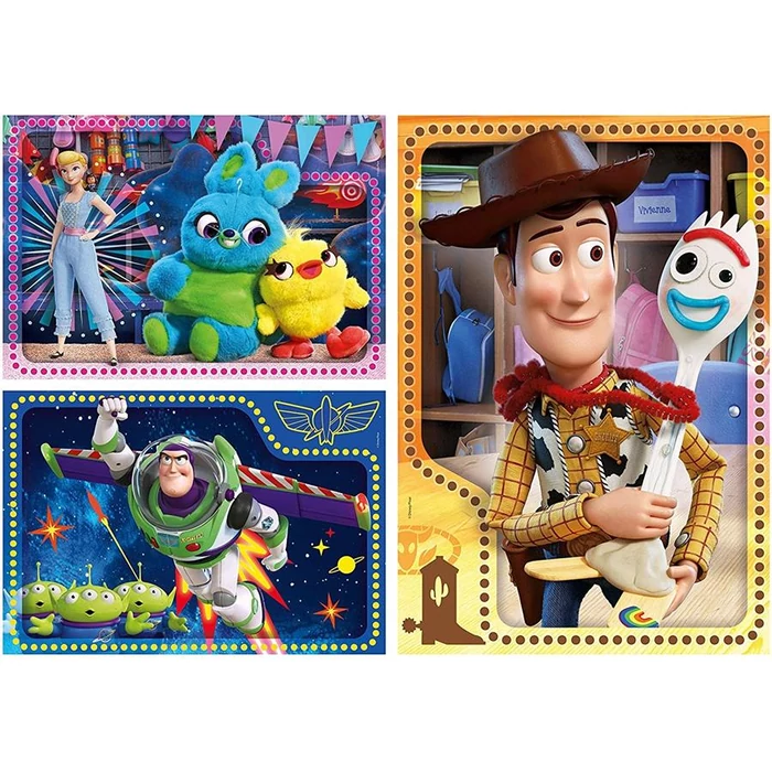 Clementoni 25242 - Toy Story 4 - 3 x 48 db-os Szuper Színes puzzle ...