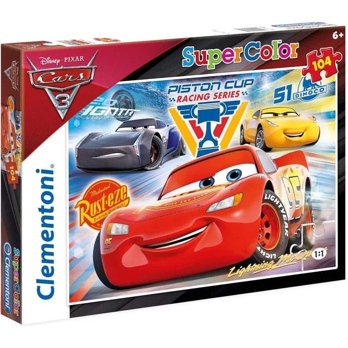 Clementoni 27072 - Verdák 3 - 104 db-os Szuper színes puzzle