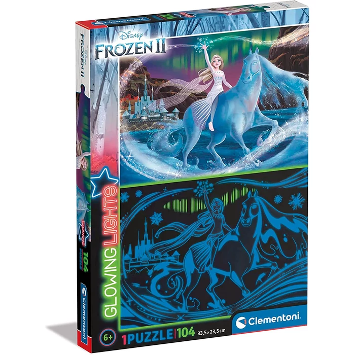 Clementoni 104 db-os puzzle - Jégvarázs - Fluoreszkáló (27548)