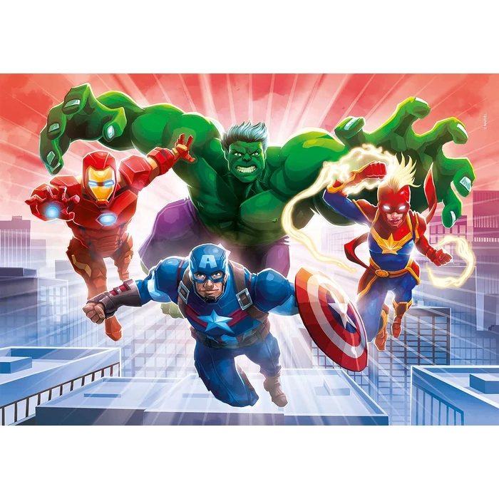 Clementoni 104 db-os puzzle - Marvel - Bosszúállók - Fluoreszkáló (27554)