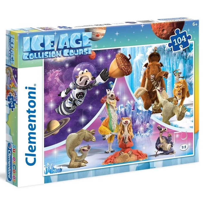 Clementoni 27964 - Jégkorszak 5 - A nagy bumm - 104 db-os Szuper Színes puzzle