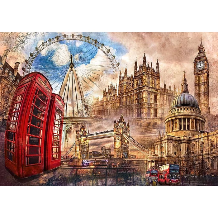 Clementoni 31807 - Londoni nosztalgia - 1500 db-os puzzle