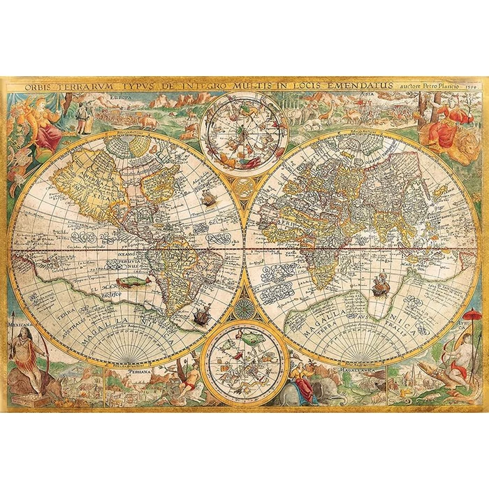 Clementoni 32557 - Antik térkép - 2000 db-os puzzle