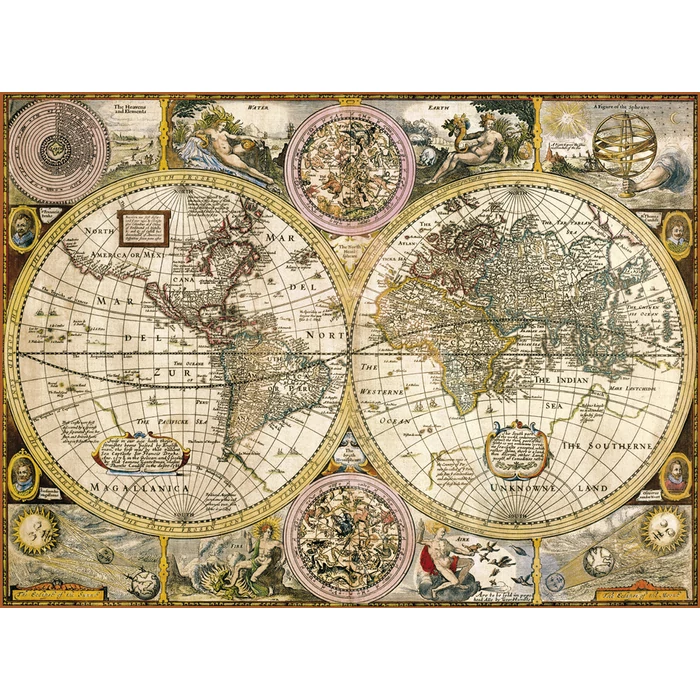 Clementoni 33531 - Antik térkép - 3000 db-os puzzle