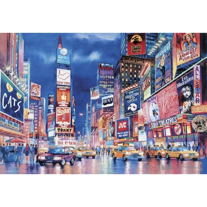 Clementoni 39249 - Fluoreszkáló puzzle - New York - 1000 db-os puzzle