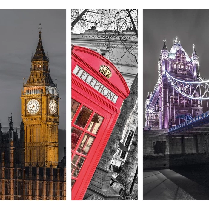 Clementoni 39306 - Trittico - London - 3 x 500 db-os puzzle