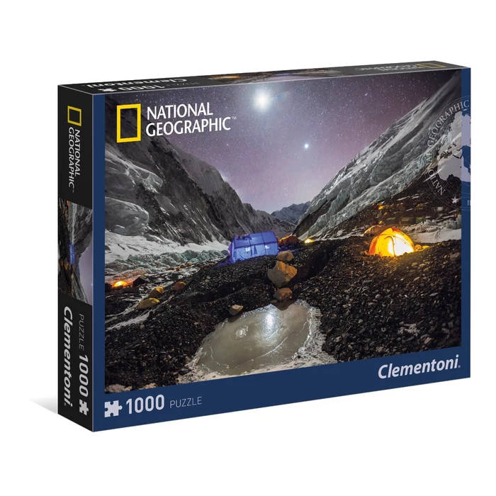 Clementoni 39310 - National Geographic - Táborhely Mount Everest - 1000 db-os puzzle