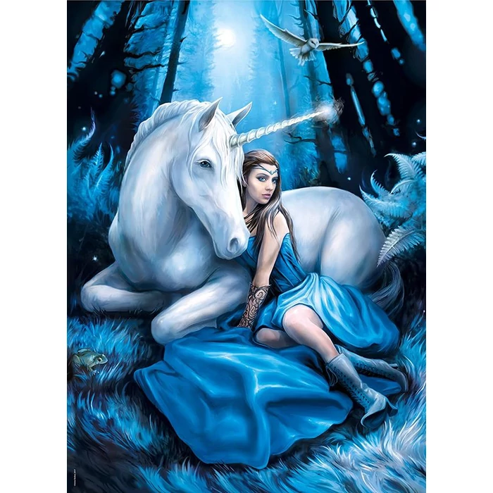 Clementoni 39462 - Anne Stokes Collection - Kék hold - 1000 db-os puzzle