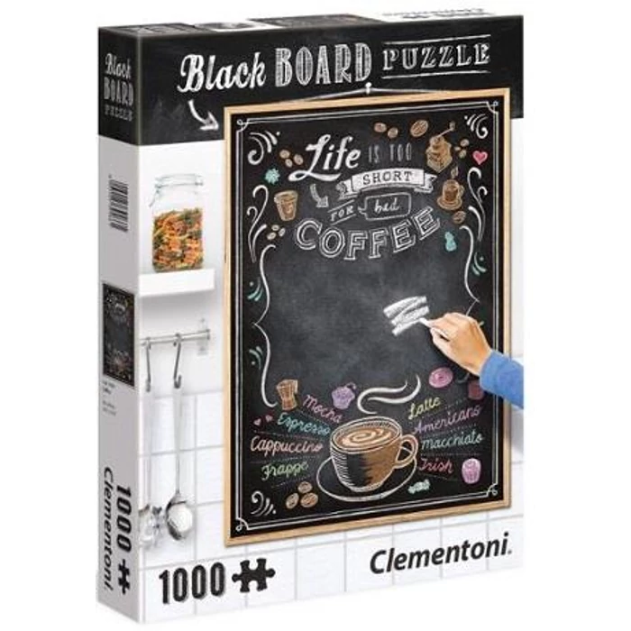 Clementoni 39466 - Black Board Puzzle - Coffee - 1000 db-os puzzle