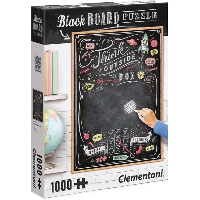 Clementoni 39468 - Black Board Puzzle - Think Outside the Box - 1000 db-os puzzle