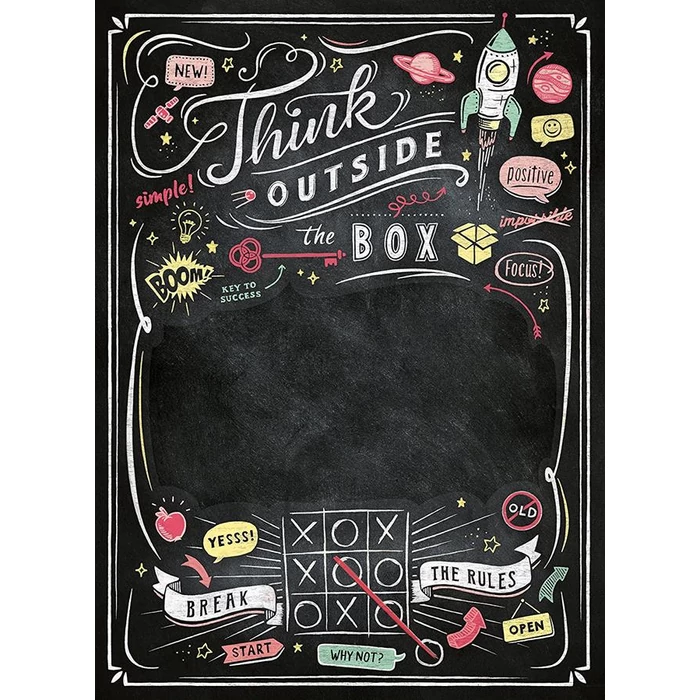 Clementoni 39468 - Black Board Puzzle - Think Outside the Box - 1000 db-os puzzle