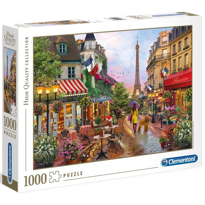 Clementoni 39482 - Virágos Párizs - 1000 db-os puzzle