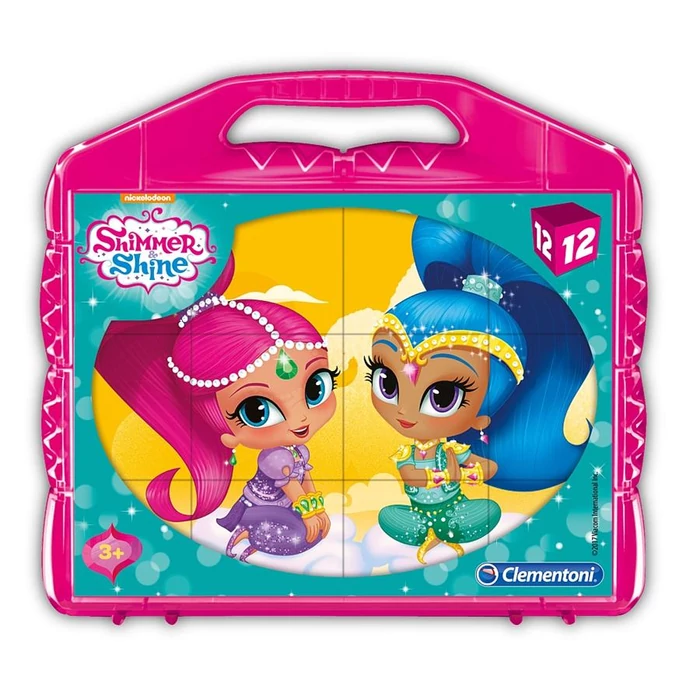 Clementoni 41187 - Shimmer és Shine - 12 db-os mesekocka
