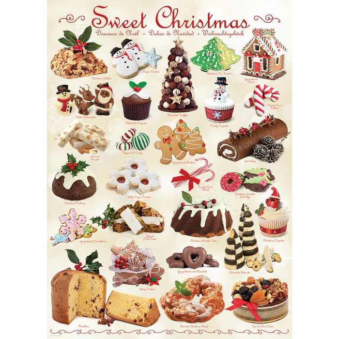 EuroGraphics 6000-0433 - Sweet Christmas - 1000 db-os puzzle