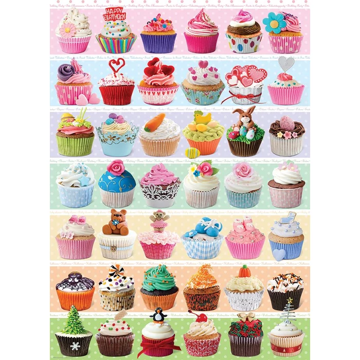 EuroGraphics 6000-0586 - Cupcake Celebration - 1000 db-os puzzle