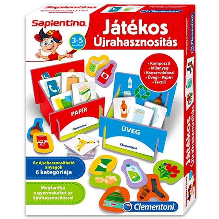Clementoni 64423 - Sapientino Játékos újrahasznosítás - oktató játék 