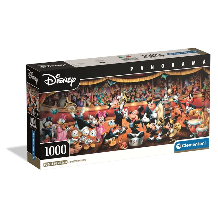 Clementoni 37067 - Disney Collection - Disney Orchestra - 1000 db-os Compact  Panoráma puzzle