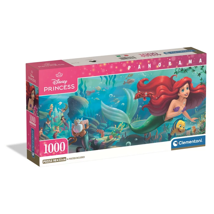 Clementoni 39893 - Disney Collection - The Little Meramid - 1000 db-os Compact  Panoráma puzzle