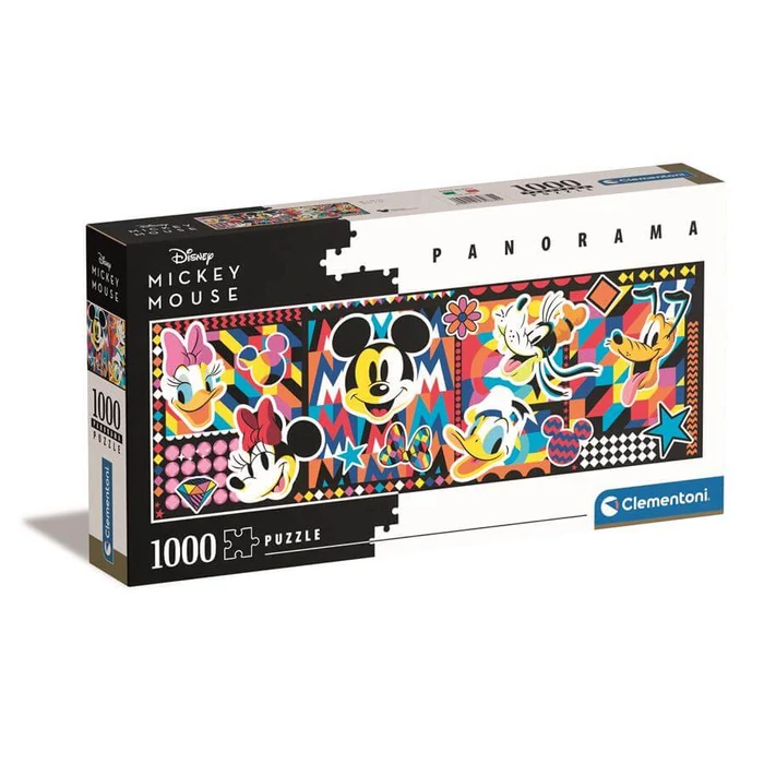 Clementoni 39835 - Panoráma puzzle - Disney Színrobbanás - 1000 db-os Compact puzzle