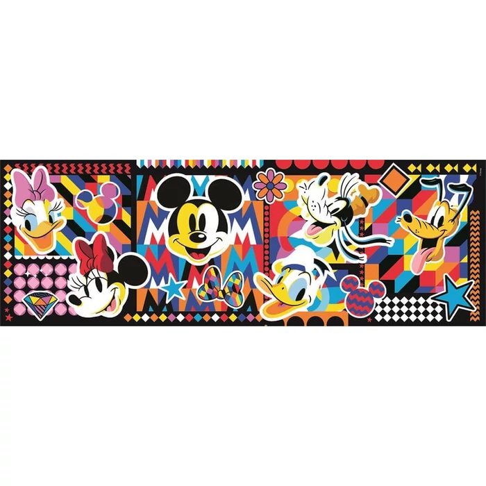 Clementoni 39835 - Panoráma puzzle - Disney Színrobbanás - 1000 db-os Compact puzzle