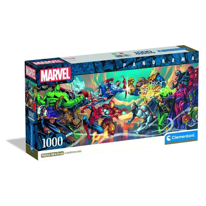 Clementoni 1000 db-os Compact Panoráma puzzle - Marvel hősök (37056)