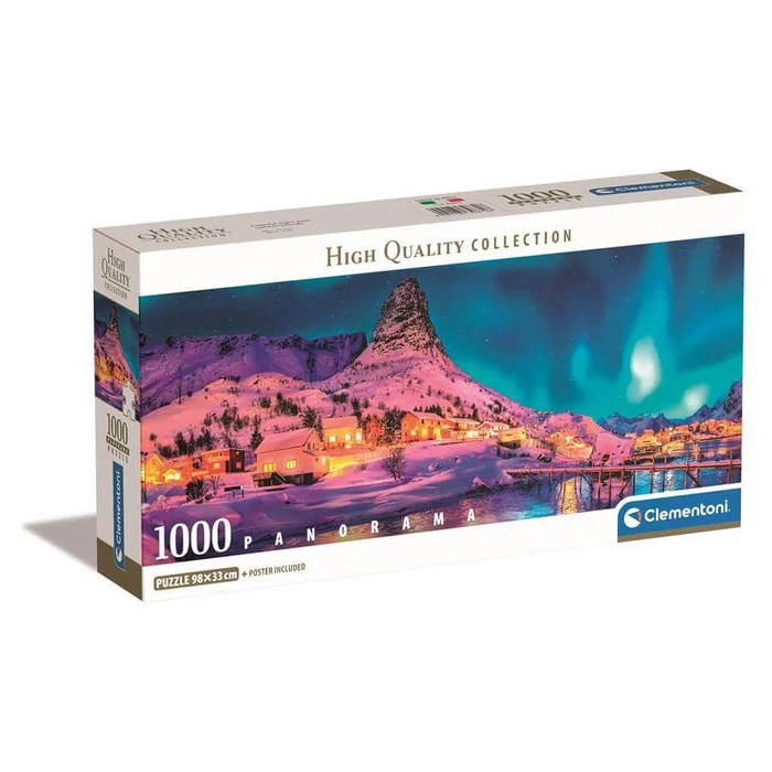 Clementoni 39870 - Panoráma puzzle - Téli éjszaka - 1000 db-os Compact puzzle