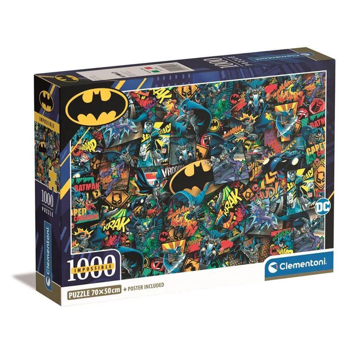 Clementoni 39906 - A lehetetlen puzzle - Batman - 1000 db-os Compact puzzle