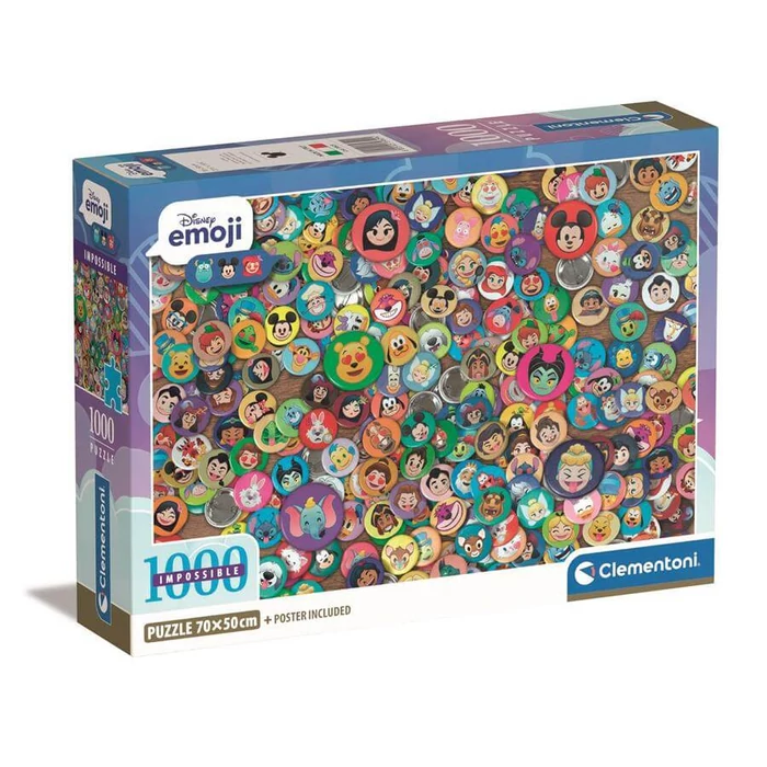 Clementoni 39829 - A lehetetlen puzzle - Disney - 1000 db-os Compact puzzle