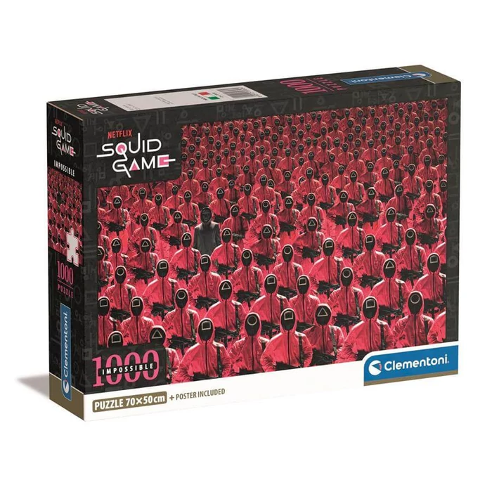 Clementoni 39858 - A lehetetlen puzzle - Squid Game - 1000 db-os Compact puzzle