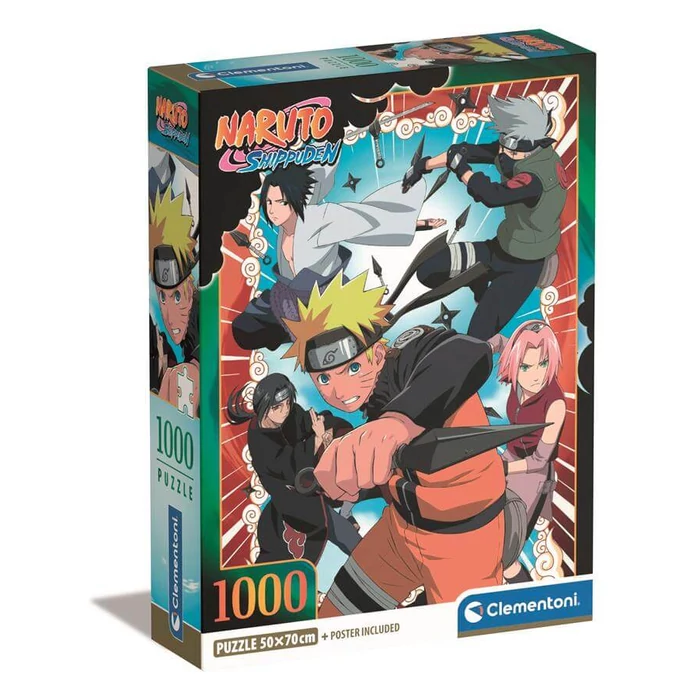 Clementoni 39831 - Anime Naruto Shippuden - 1000 db-os Compact puzzle