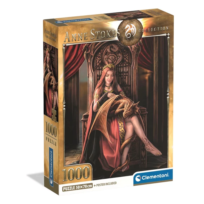 Clementoni 39959 - Anne Stokes Friends Forever - 1000 db-os Compact puzzle