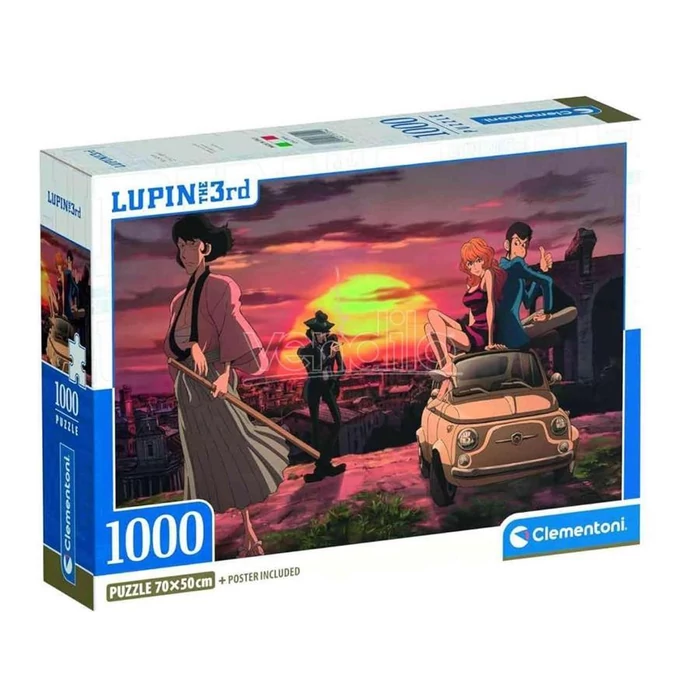 Clementoni 1000 db-os Compact puzzle - High Quality Collection - Lupin 3 (37054)