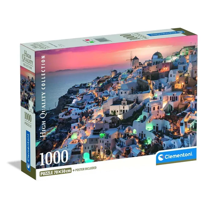 Clementoni 1000 db-os Compact puzzle - High Quality Collection - Santorini (39933)