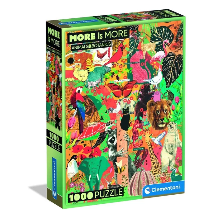 Clementoni 1000 db-os Compact puzzle - More is More - Animals (37073)