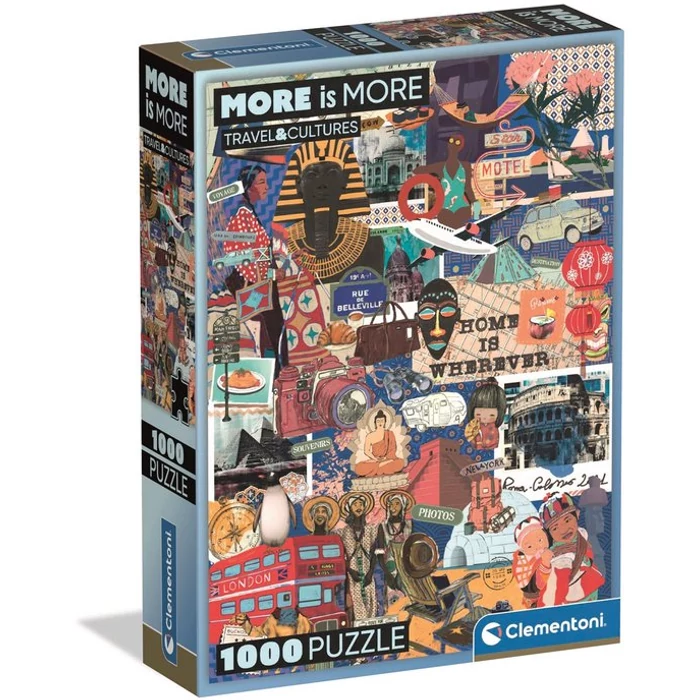 Clementoni 1000 db-os Compact puzzle - More is More - Travel and Cultures (37072)