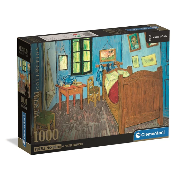 Clementoni 39968 - Museum Collection - Bedroom In Arles - 1000 db-os Compact puzzle