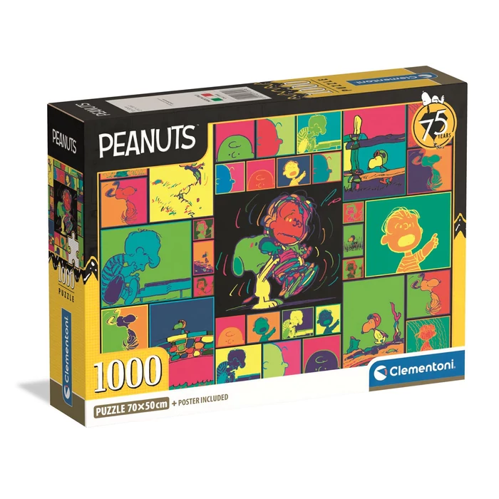 Clementoni 37069 - Snoopy - 1000 db-os Compact puzzle