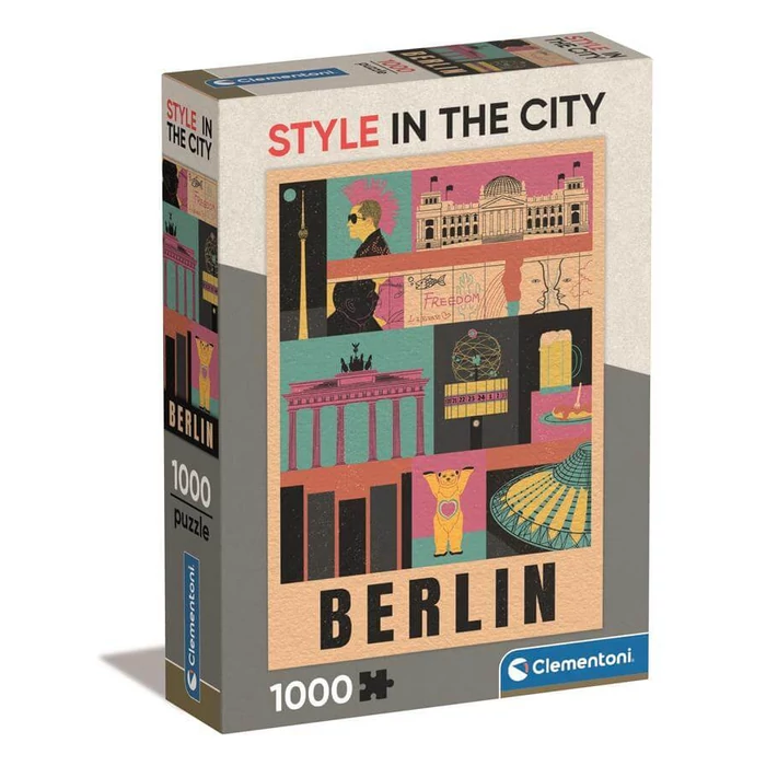 Clementoni 39845 - Style In The City - Berlin - 1000 db-os Compact puzzle