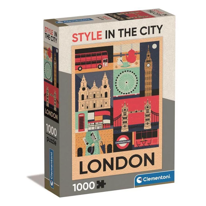 Clementoni 39844 - Style In The City - London - 1000 db-os Compact puzzle