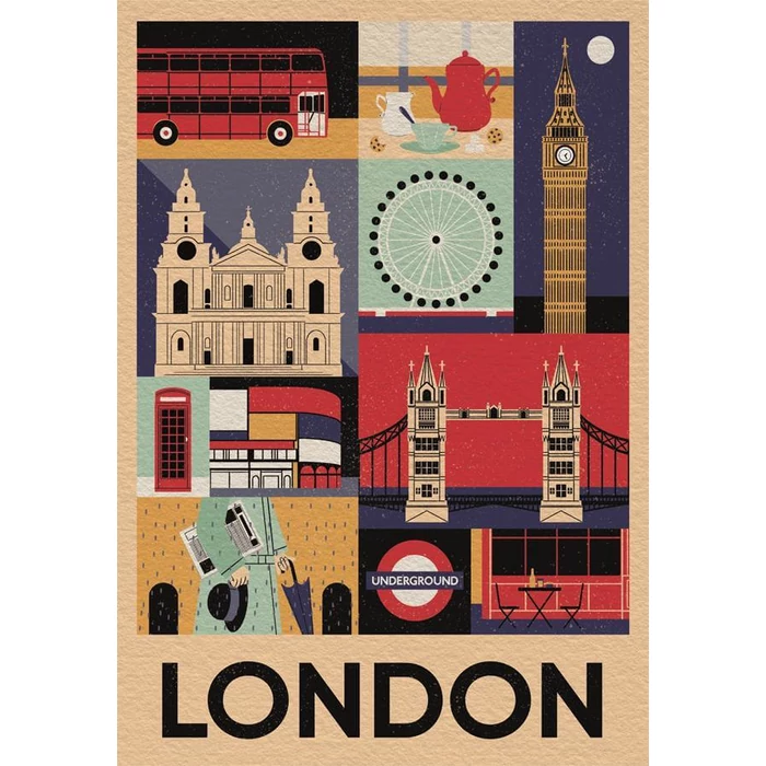 Clementoni 39844 - Style In The City - London - 1000 db-os Compact puzzle