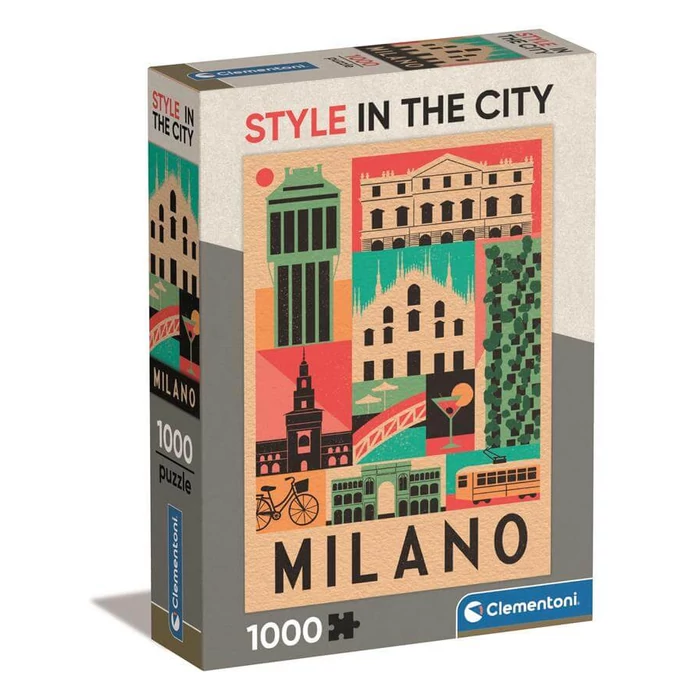 Clementoni 39842  - Style In The City - Milano - 1000 db-os Compact puzzle