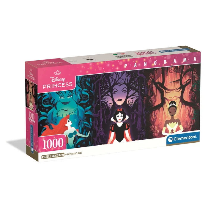 Clementoni 39894 - High Quality Collection - Panoráma Compact - Disney Collection - Princess - 1000 db-os puzzle