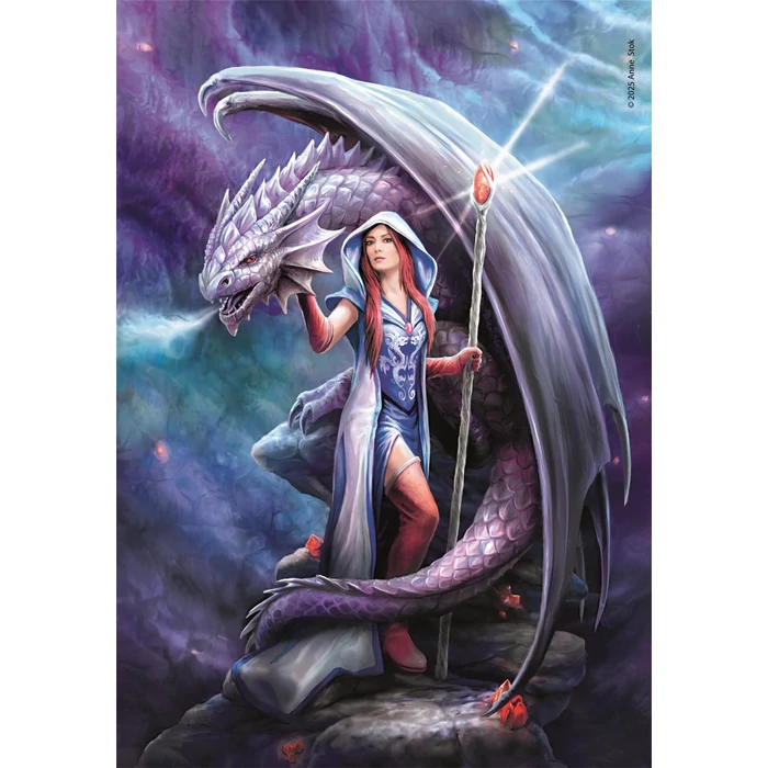 Clementoni 39956 - Anne Stokes - Dragon Mage - 1000 db-os Compact puzzle